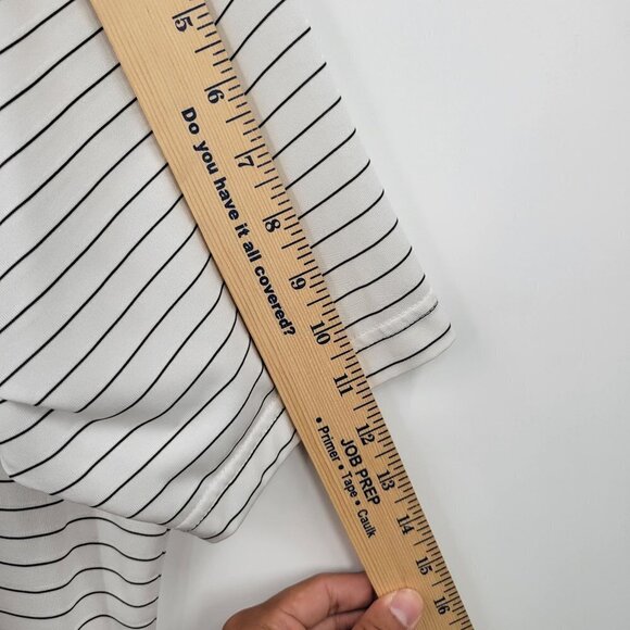 Adidas Climacool Golf Stripe Polo Shirt Big Tall Henley Short Sleeve 2XL Mens - Picture 11 of 16